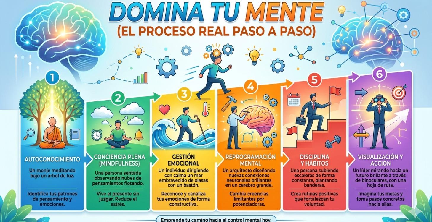 Domina Tu Mente (El Proceso Real Paso a Paso)