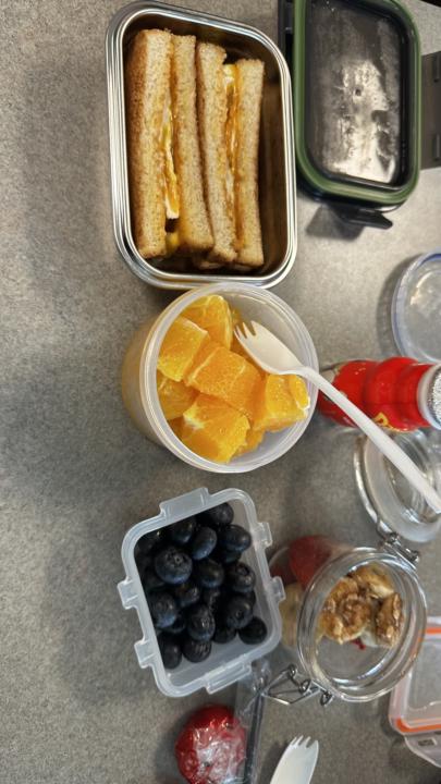 Lunch (I got my phone taken for taking this picture🙏)