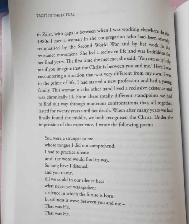 Beautiful passage & poem in Bastiaan Baan's latest book