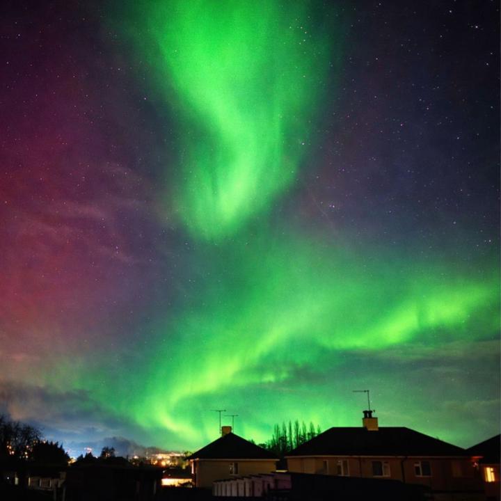 Northern lights put on a  show for my birthday