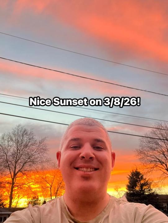 Sunset in New Jersey tonight