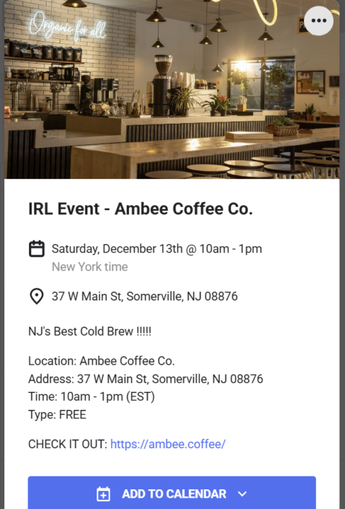 December IRL Event !!!