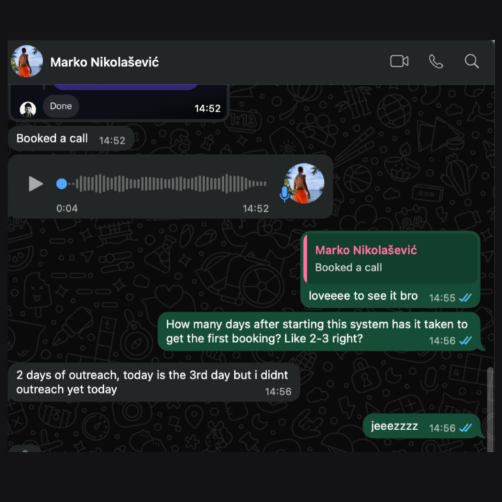 Marko Booked His 1st Call in 2 Days...