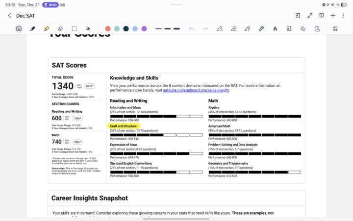 Question about improving SAT score