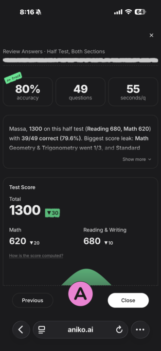 Well at least I’m decent at module 1 