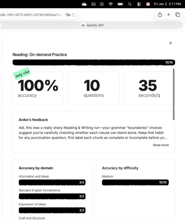 Daily SAT Challenge: Jan 2, 2026