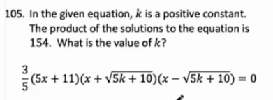 Daily SAT Question 5/1