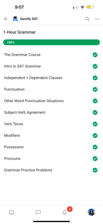 Day 4 grammar course