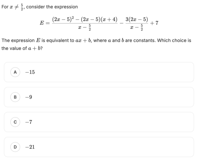 SAT MATH 
