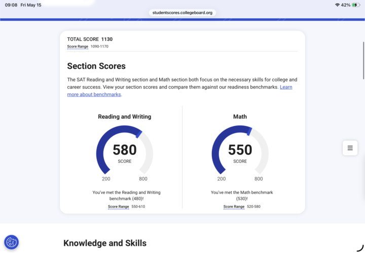 New scores 