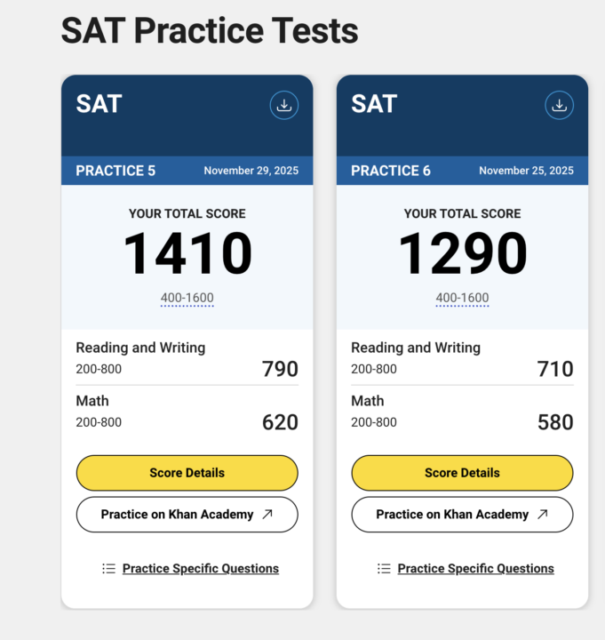 Practice Test Updates