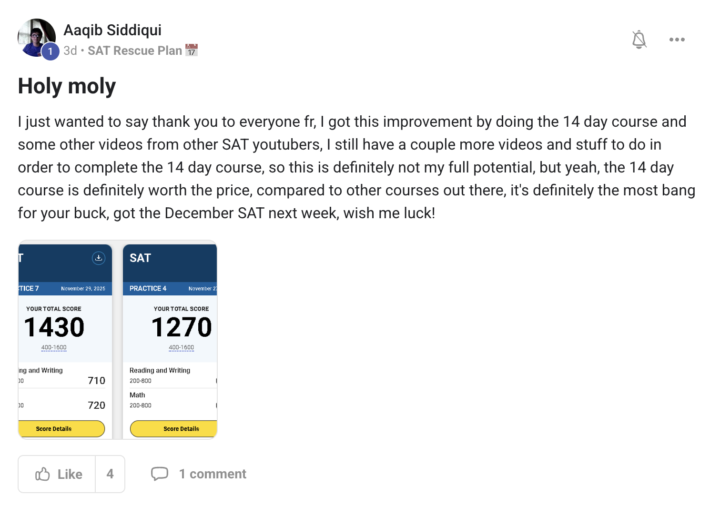 Recent wins from The SAT Rescue Plan