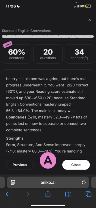 20 questions finished!
