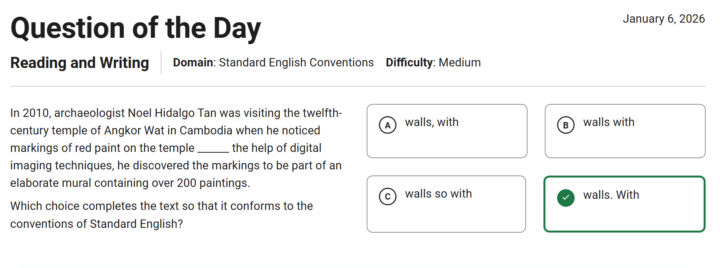 1/6/26 Daily Challenge 