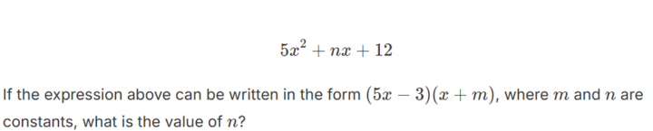 Daily SAT Question 6/30