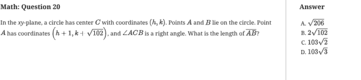 Daily SAT Question 4/12