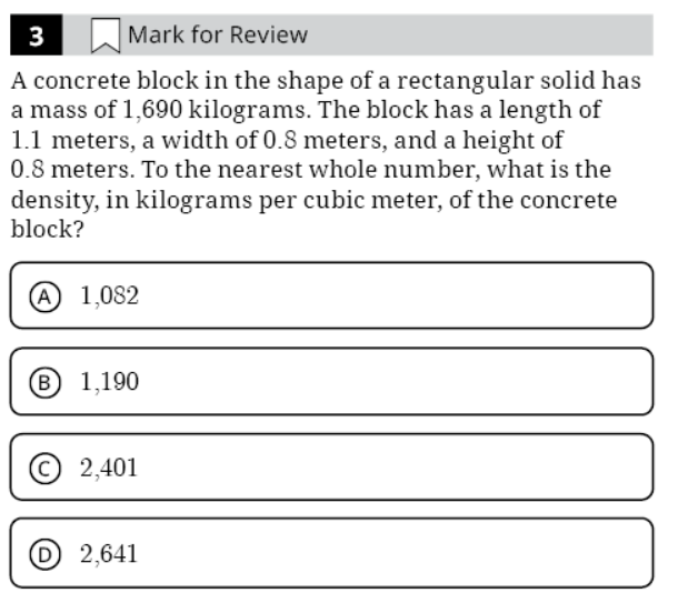 Daily SAT Question 12/10