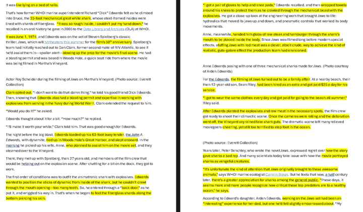 Reading passage day 1