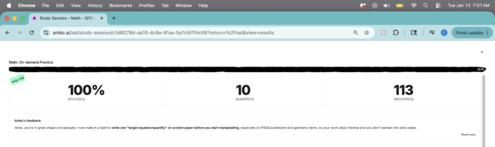 DAY 23 (day 12 of challenge) 1/13/26 MATHEMATICAS