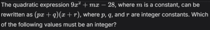 Daily SAT Question 5/7