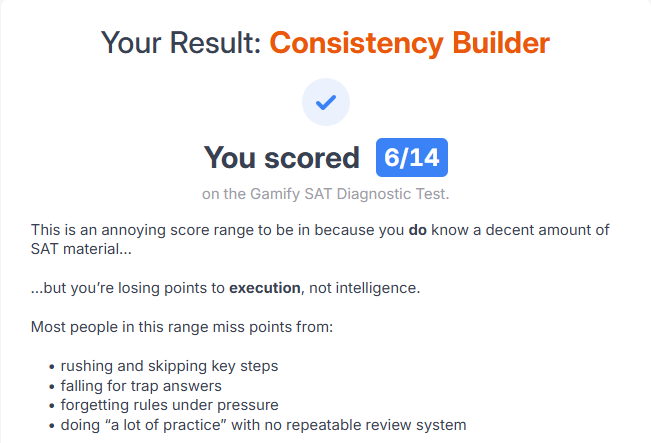 Day 1: Diagnostic Test
