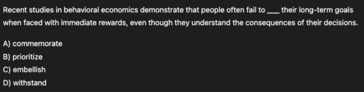 Daily SAT Question 12/7