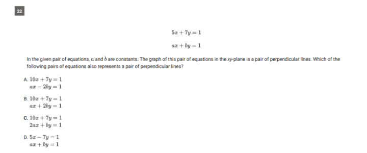 Struggle with an SAT question - Can this be Desmos'd?