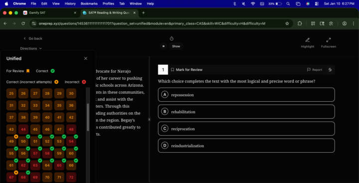 Daily SAT Challenge Day 9: 1/10/26