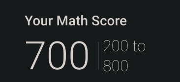 Math improvement!