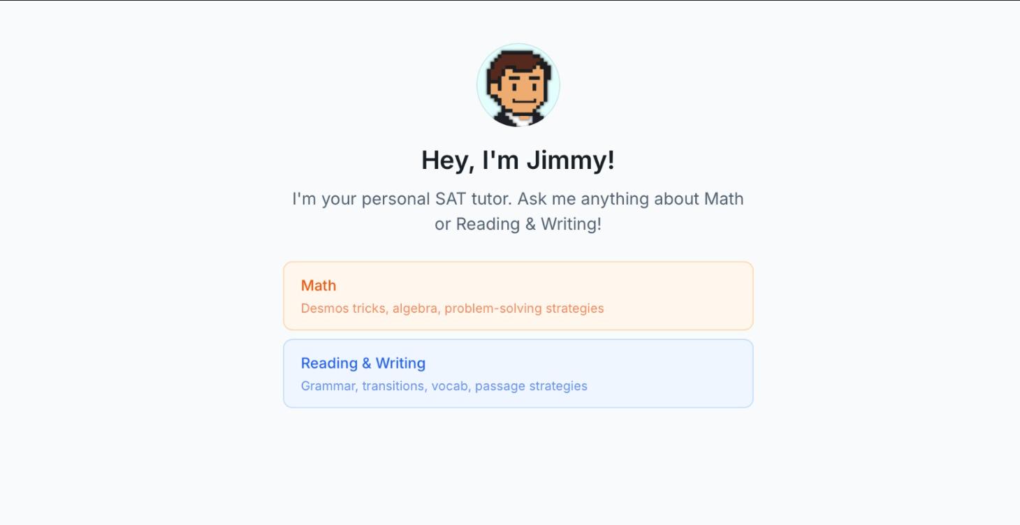 Jimmy (SAT AI Tutor)