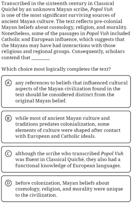 Daily SAT Question 12/11