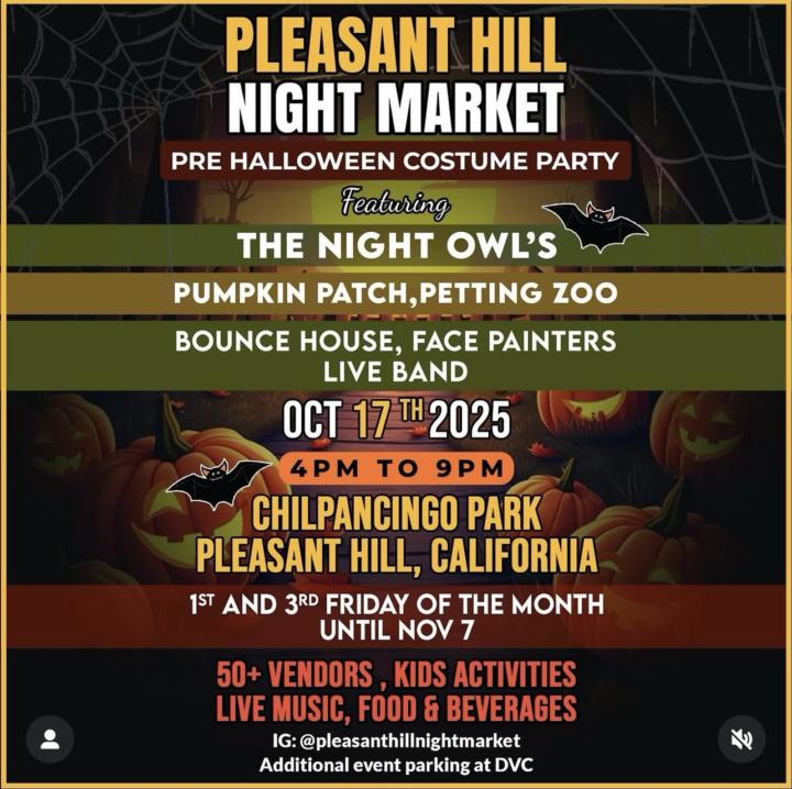 Pleasant Hill Night Market 10/17/25 4pm-9pm