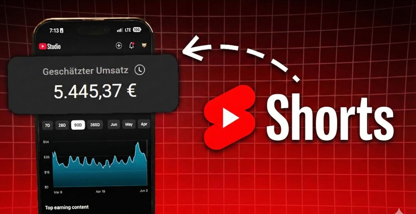So verdienst du passiv Geld mit YouTube Shorts