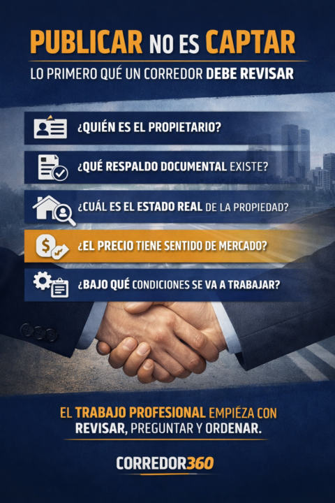 Publicar no es captar: lo primero que un corredor debe revisar