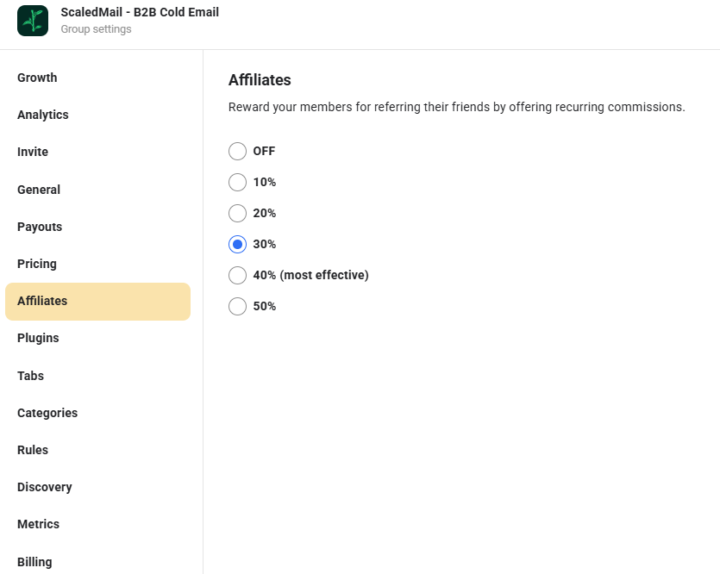 We just turned on 30% affiliate commissions