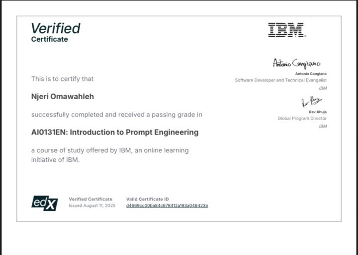 Prompt Engineering Cert