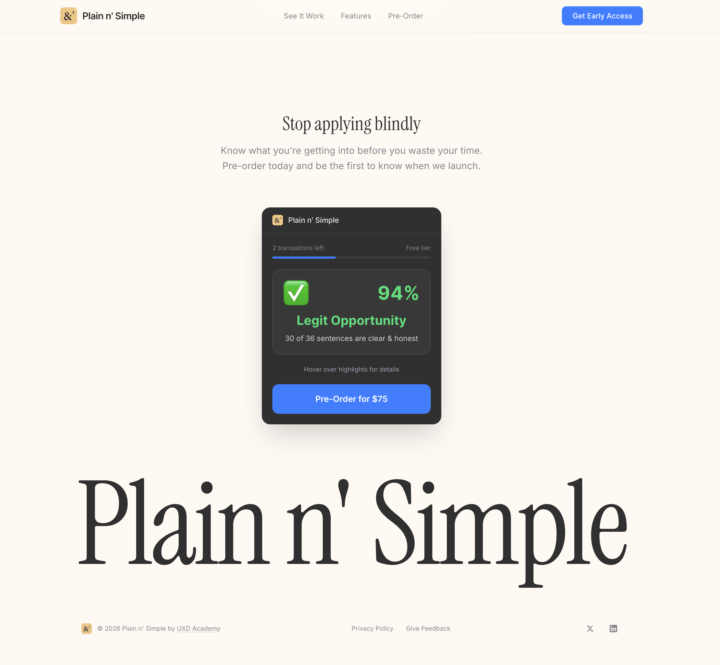 🚨 Pre-Order: Plain n' Simple