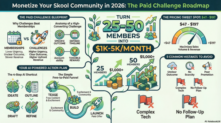 Monetize Skool Communities with Paid Challenges & AI Strategy in 2026