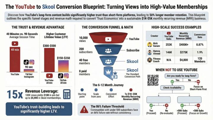 Why YouTube Drives More Skool Members Than Any Other Platform