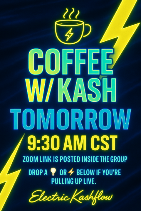 Hey Team! Coffee W/Kash Live Call Tuesday Morning