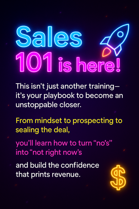 Sales 101 is here! 🚀