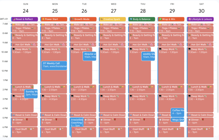 Daily routines: Finally planned 💗 ✅