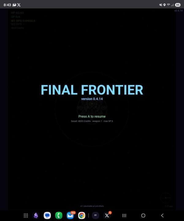 I made two new games: Final Frontier