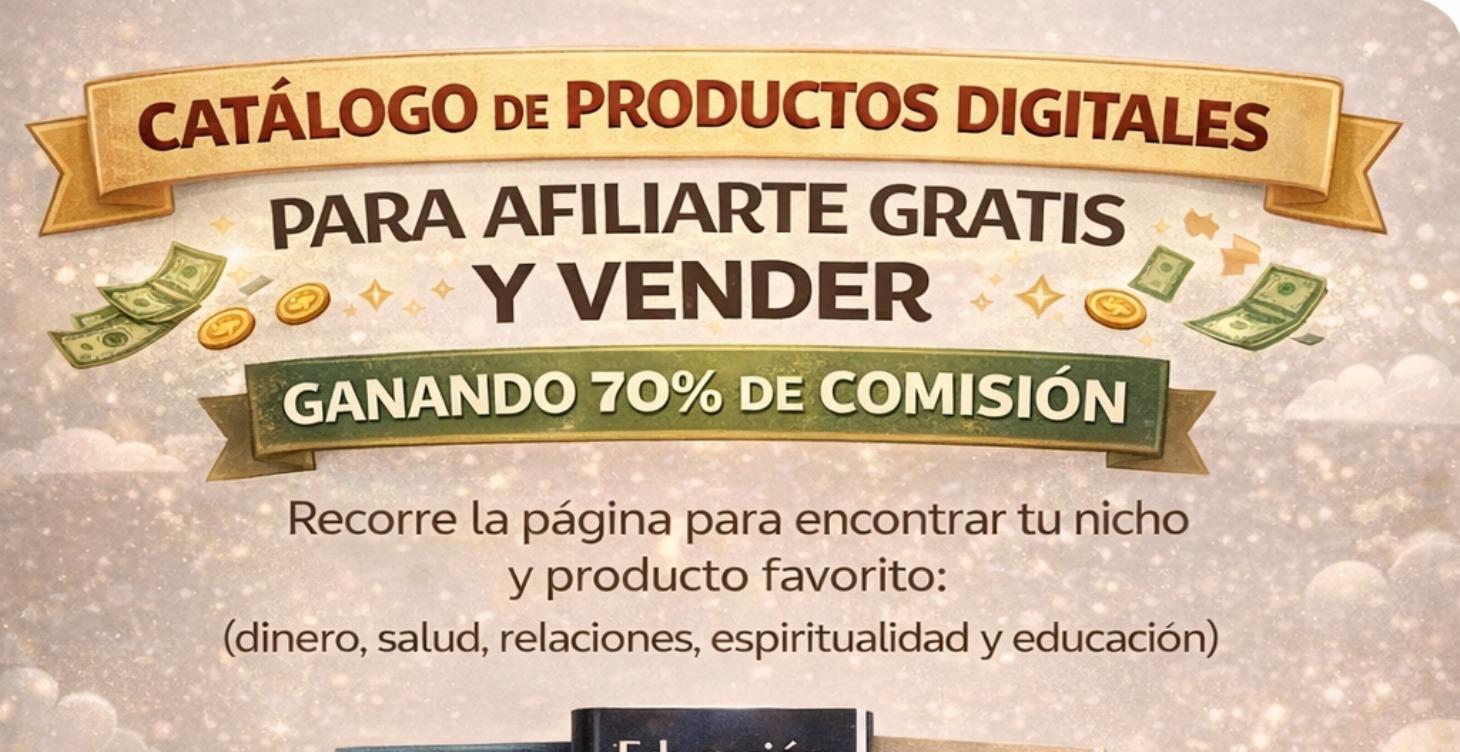 💻 Afiliate gratis y ganá hasta 70%