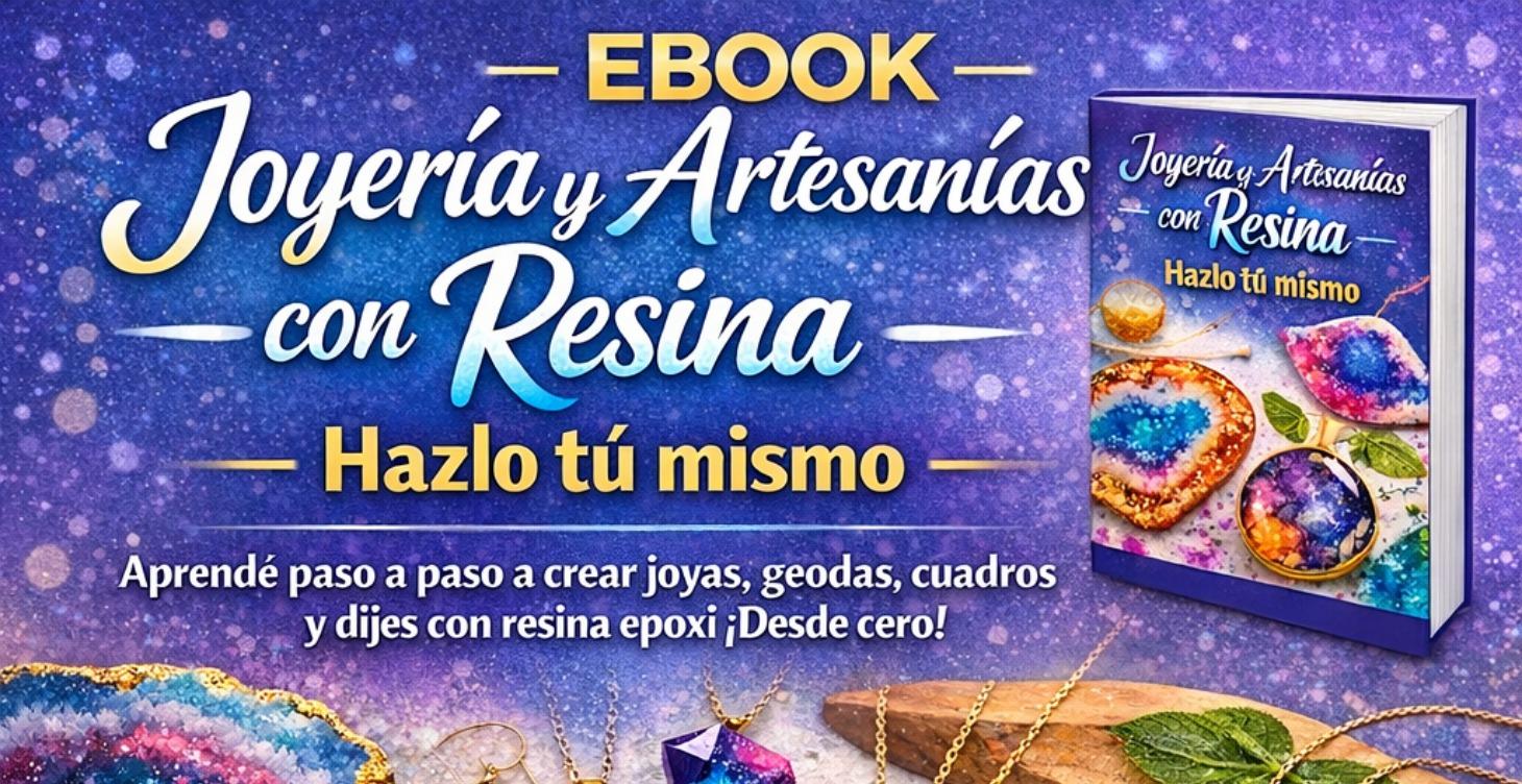 Ebook JOYERÍA Y ARTESANÍAS CON RESINA