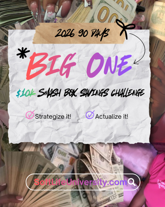 ✨ THE $10K / 90-DAY SMASH BOX SAVINGS CHALLENGE ✨