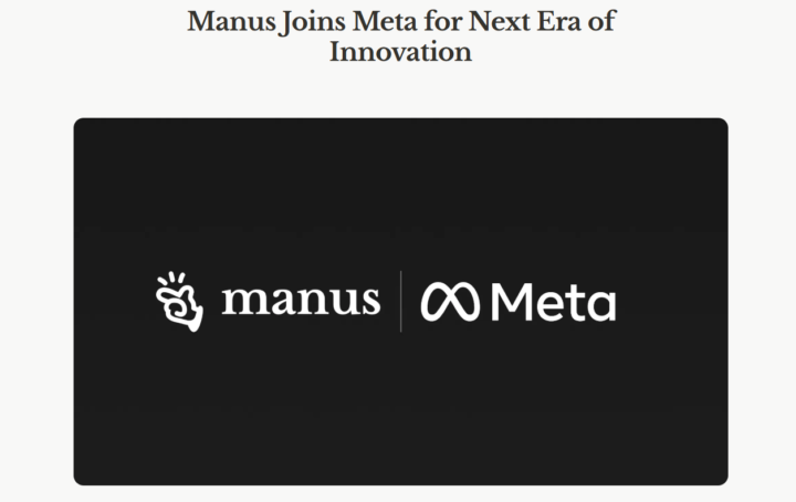 Oh no! Meta bought Manus. I hope he doesn't change. 