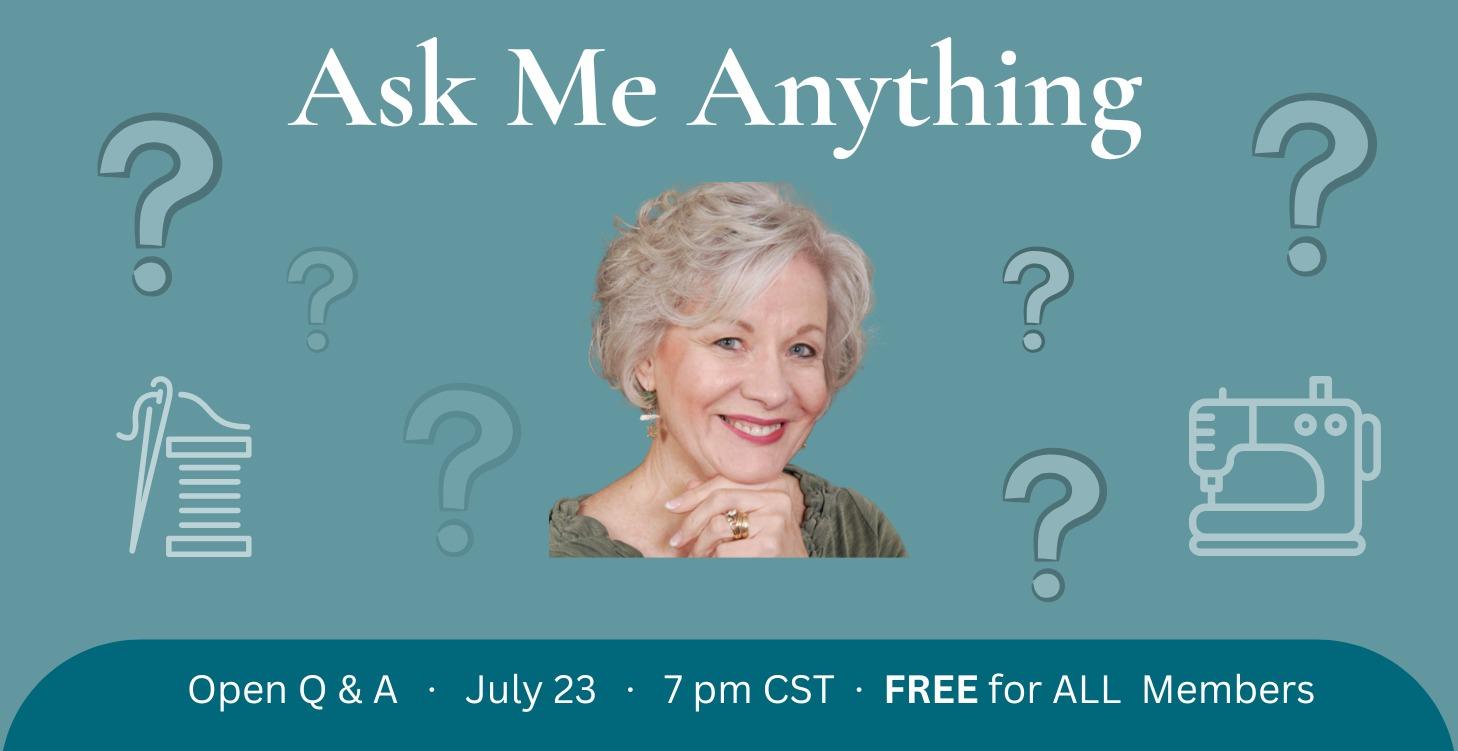 Ask Londa Anything Sewing-Related - FREE for all
