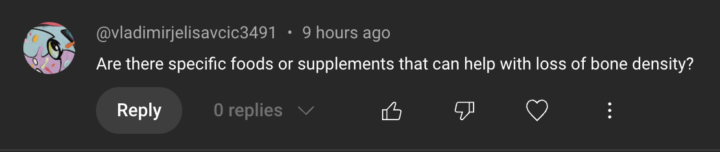 "Are there specific foods or supplements that can help with loss of bone density?"