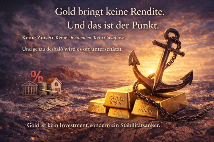 Gold bringt keine Rendite. Und genau das ist der Punkt